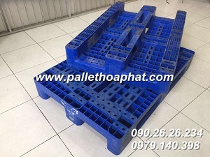Blue Plastic Pallet 800x1200x150mm